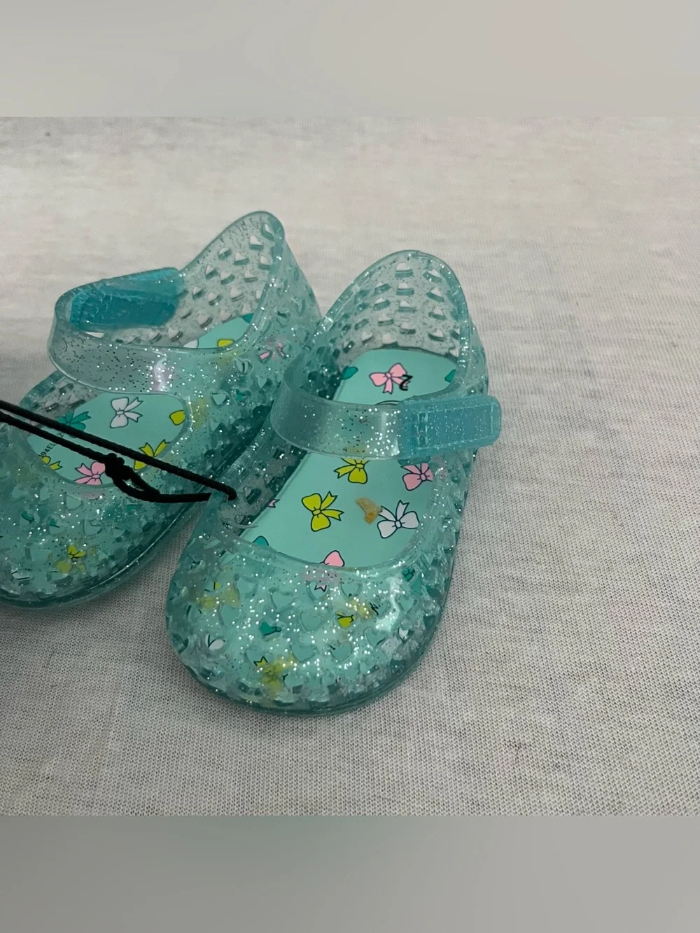 Wonder Nation Kids Glitter Jelly Sandals - Blue and Clear Two Pack